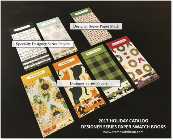 Designer Series Paper Swatch Books, 2017 Holiday Catalog, Brian King