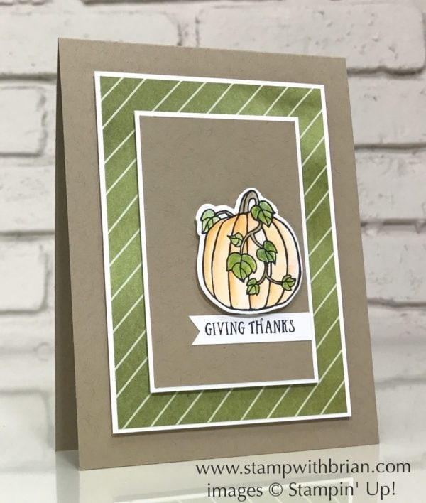 Seasonal Chums,Basket of Wishes, Stampin' Up!, Brian King, Thanksgiving card