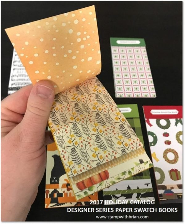Designer Series Paper Swatch Books, 2017 Holiday Catalog, Brian King