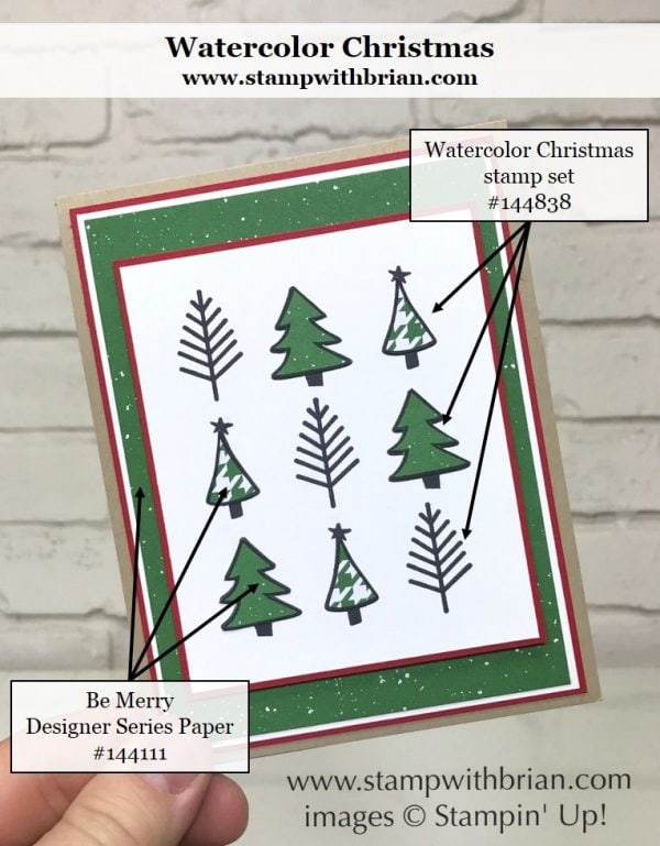 Watercolor Christmas, Stampin' Up!, Brian King Watercolor Christmas, Stampin' Up!, Brian King