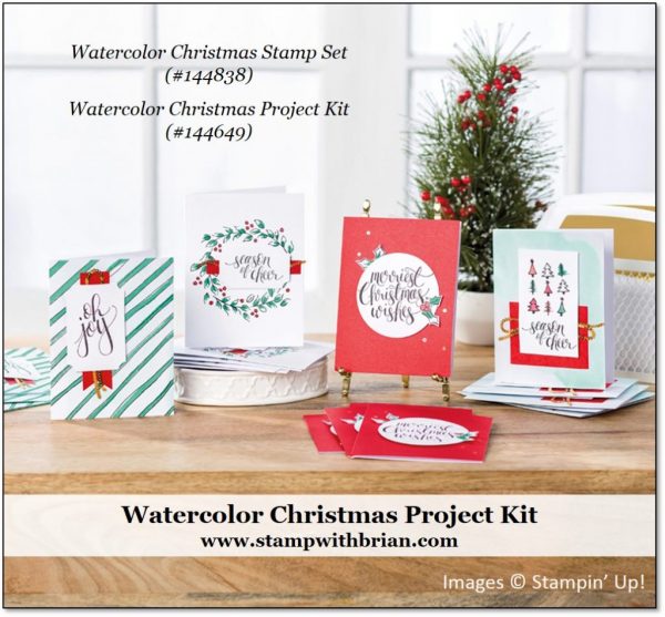 Watercolor Christmas, Stampin' Up!, Brian King Watercolor Christmas, Stampin' Up!, Brian King