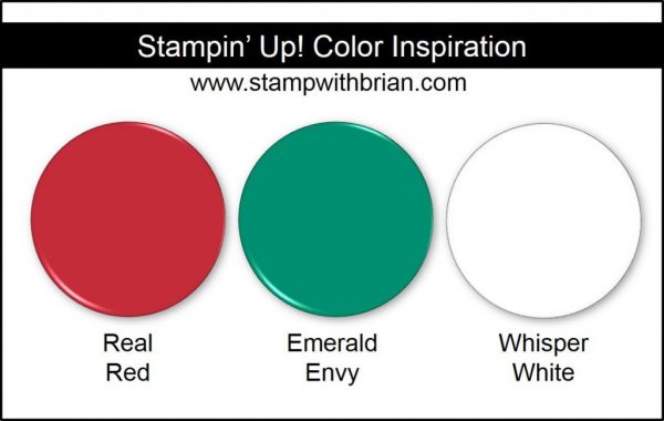 Stampin' Up! Color Inspiration: Real Red, Emerald Envy, Whisper White Stampin' Up! Color Inspiration: Real Red, Emerald Envy, Whisper White