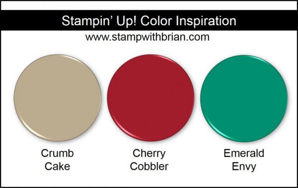 Stampin' Up! Color Inspiration: Crumb Cake, Cherry Cobbler, Emerald Envy