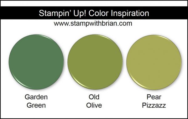 Stampin' Up! Color Inspiration: Garden Green, Old Olive, Pear Pizzazz