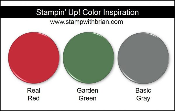 Stampin' Up! Color Inspiration: Real Red, Garden Green, Basic Gray