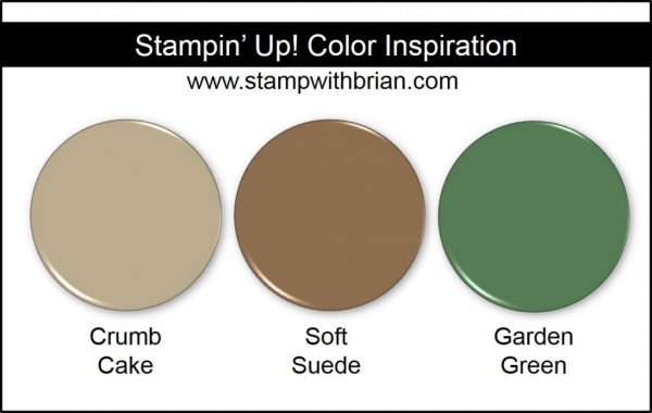 Stampin' Up! Color Inspiration: Crumb Cake, Soft Suede, Garden Green