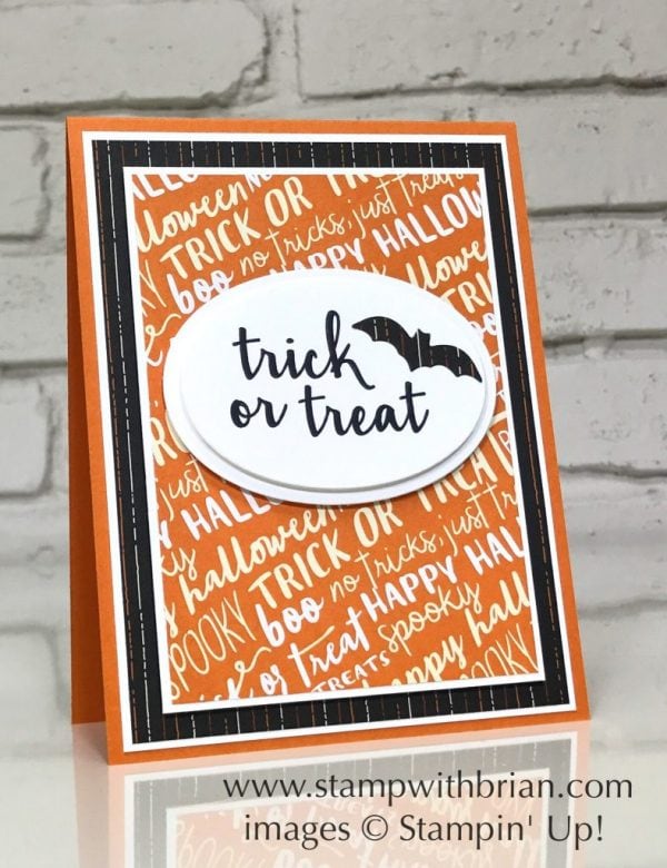 Creep it Real, Spooky Night Designer Series Paper, Stampin' Up!, Brian King, Halloween card