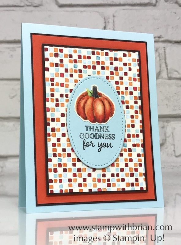 Gourd Goodness, Painted Autumn Designer Series Paper, Stampin' Up!, Brian King