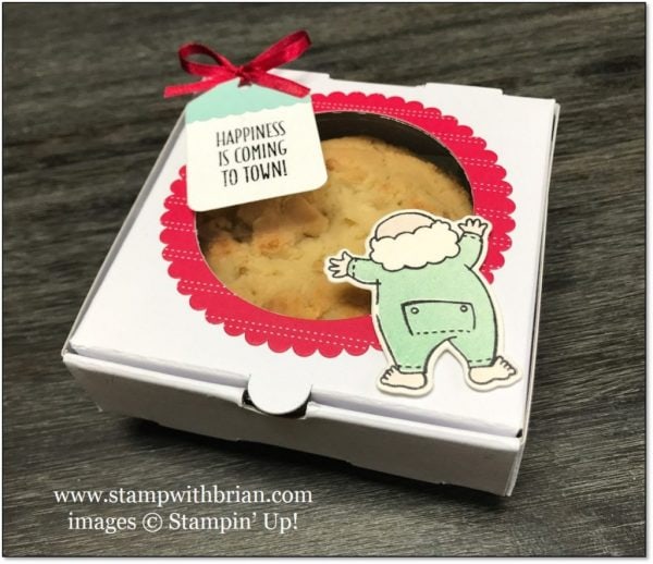 Santa's Suit, Hang Your Stocking, pizza box, Stampin' Up!, Brian King