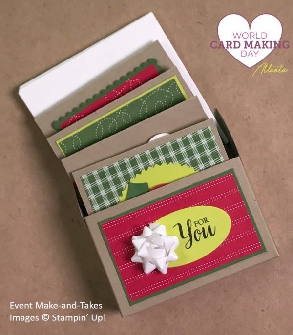 3" x 3" cards gift box, WCMD2017 Make-and-Take, Stampin' Up!