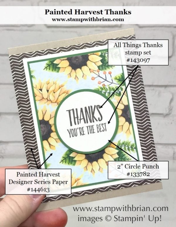 All Things Thanks, Painted Autumn Designer Series Paper, Stampin' Up!, Brian King All Things Thanks, Painted Autumn Designer Series Paper, Stampin' Up!, Brian King