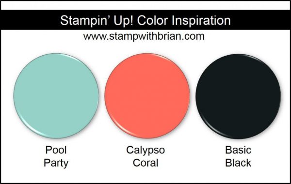 Stampin' Up! Color Inspiration: Pool Party, Calypso Coral, Basic Black