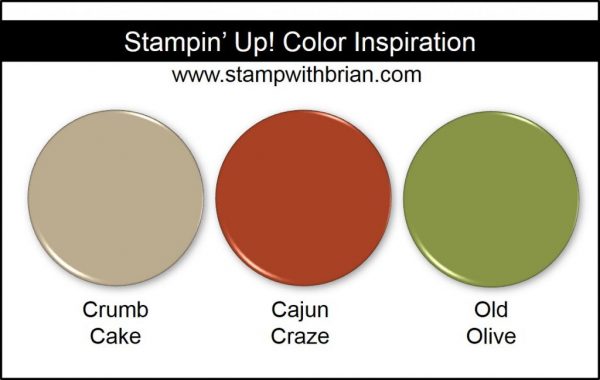 Stampin' Up! Color Inspiration: Crumb Cake, Cajun Craze, Old Olive