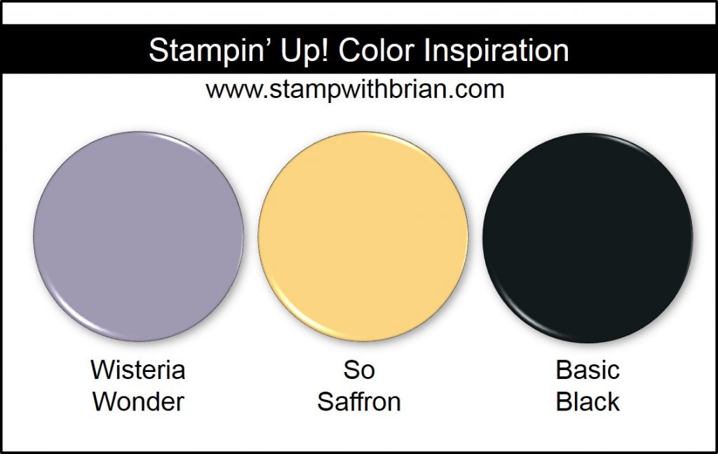 Stampin' Up! Color Inspiration: Wisteria Wonder, So Saffron, Basic Black Stampin' Up! Color Inspiration: Wisteria Wonder, So Saffron, Basic Black