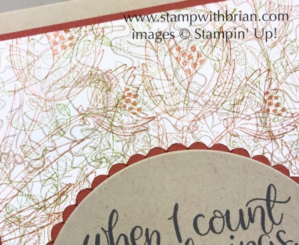 Count My Blessings, Stampin' Up!, Brian King