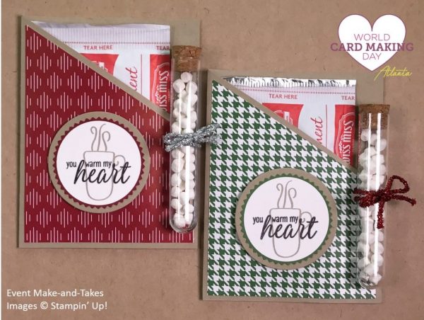 Hug in a Mug, Cocoa treat holder, WCMD2017 Make-and-Take, Stampin' Up!