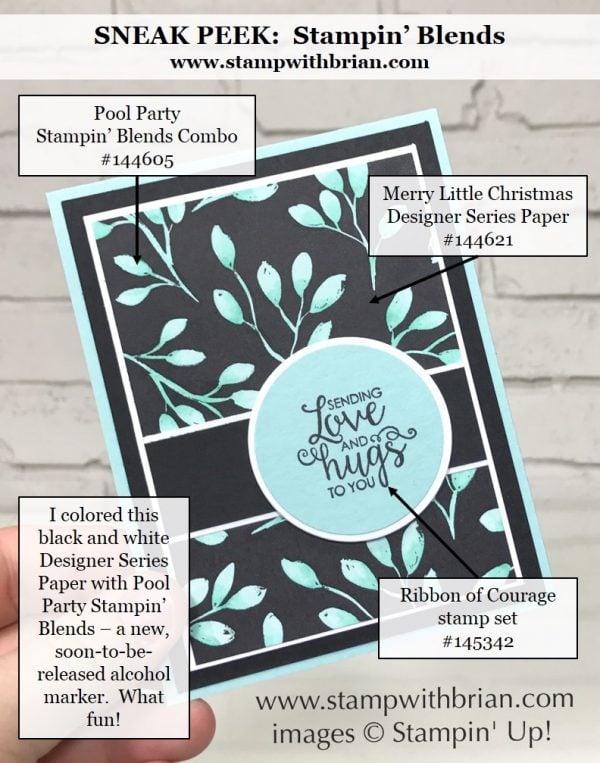 Ribbon of Courage, Merry Little Christmas Designer Series Paper, Stampin' Blends, Stamin' Up!, Brian King
