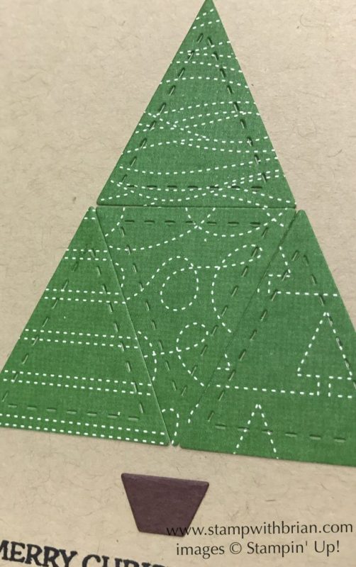 Santa's Sleigh, Quilt Builder Framelits Dies, Stampin' Up!, Brian King, Christmas card
