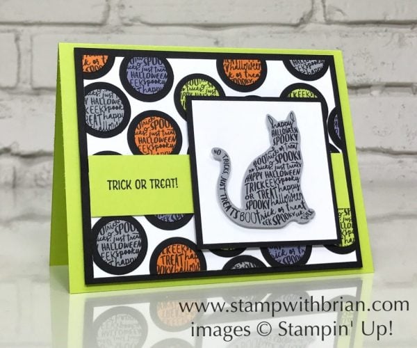 Spooky Cat, Seasonal Chums, Stampin' Up!, Brian King, fun Halloween card