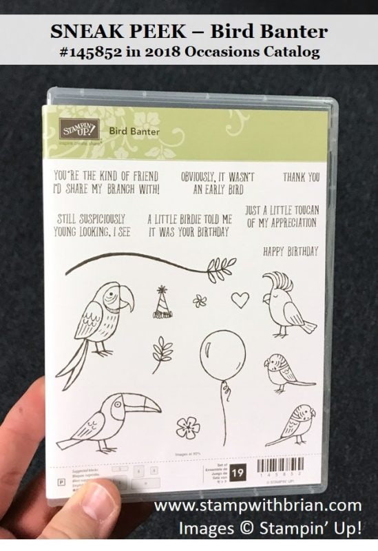 Bird Banter, Stampin' Up!, Brian King, #145852