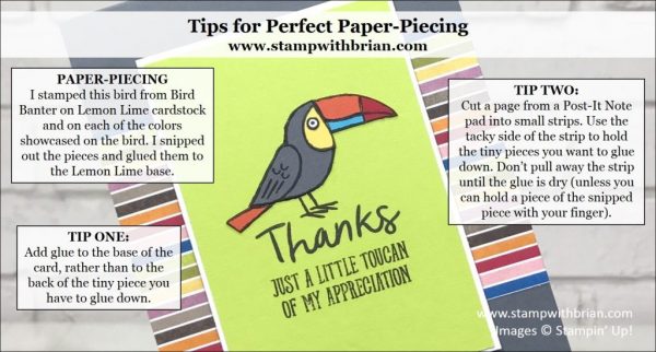 Tips for Perfect Paper-Piecing, Brian King, Stampin' Up!