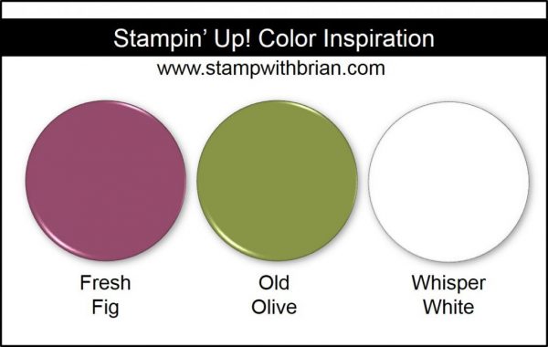 Stampin' Up! Color Inspiration: Fresh Fig, Old Olive, Whisper White