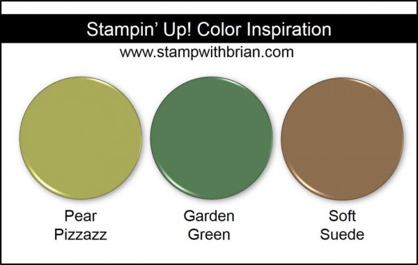 Stampin' Up! Color Inspiration: Pear Pizzazz, Garden Green, Soft Suede Stampin' Up! Color Inspiration: Pear Pizzazz, Garden Green, Soft Suede