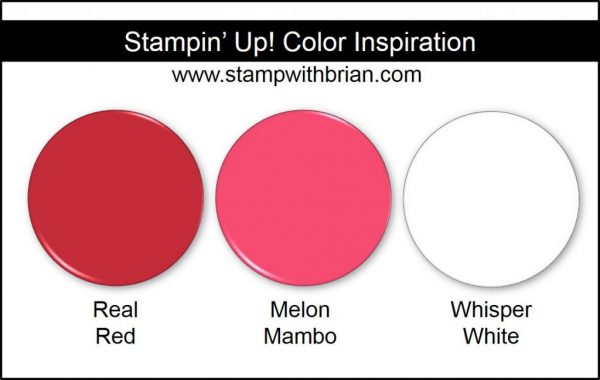 Stampin' Up! Color Inspiration: Real Red, Melon Mambo, Whisper White Stampin' Up! Color Inspiration: Real Red, Melon Mambo, Whisper White
