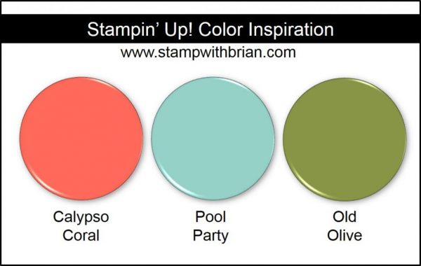 Stampin' Up! Color Inspiration: Calypso Coral, Pool Party, Old Olive Stampin' Up! Color Inspiration: Calypso Coral, Pool Party, Old Olive