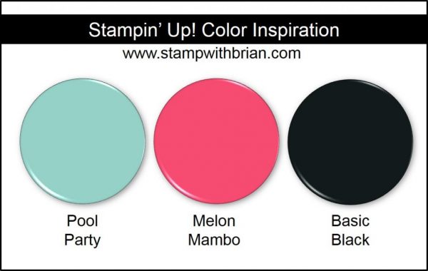 Stampin' Up! Color Inspiration: Pool Party, Melon Mambo, Basic Black