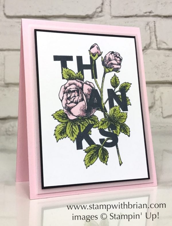 Floral Statements, Stampin' Up!, Brian King, thank you card Floral Statements, Stampin' Up!, Brian King, thank you card