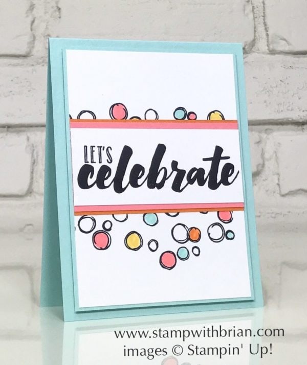 Happy Celebration, Playful Backgrounds, Stampin' Up!, Brian King, CTS247