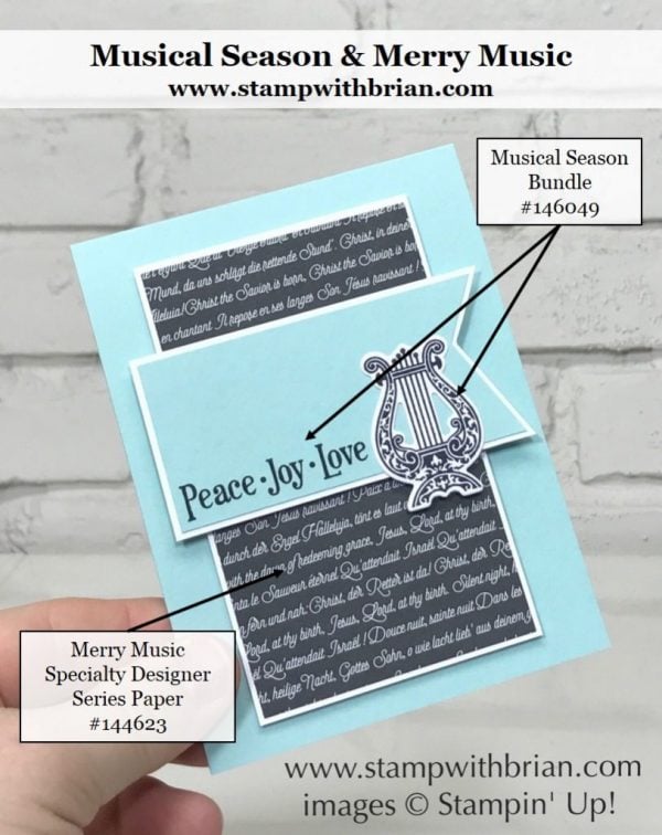 Musical Season, Stampin' Up!, Brian King Musical Season, Stampin' Up!, Brian King