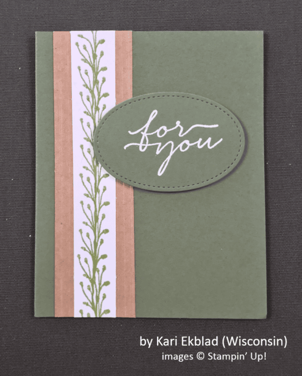 by Kari Ekblad, Stampin' Up!, Holiday One-for-One Swap