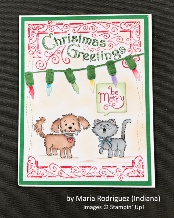 by Maria Rodriguez, Stampin' Up!, Holiday One-for-One Swap by Maria Rodriguez, Stampin' Up!, Holiday One-for-One Swap