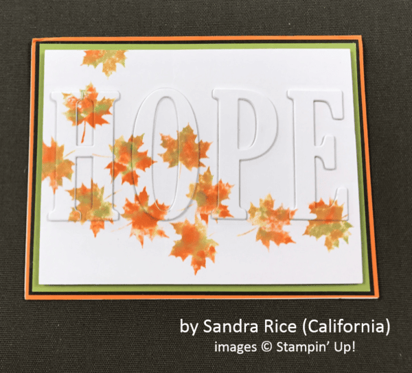 by Sandra Rice, Stampin' Up!, Holiday One-for-One Swap