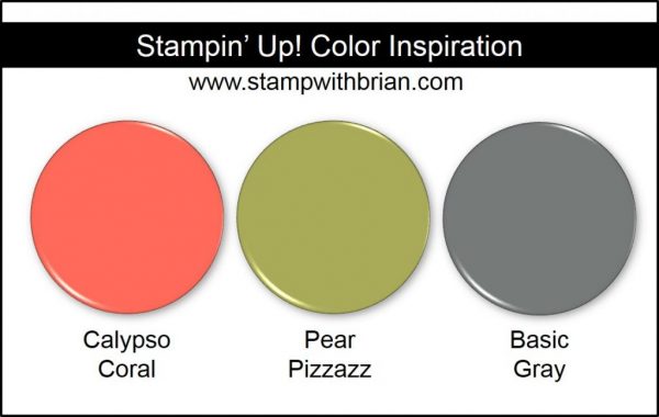 Stampin' Up! Color Inspiration: Calypso Coral, Pear Pizzazz, Basic Gray Stampin' Up! Color Inspiration: Calypso Coral, Pear Pizzazz, Basic Gray