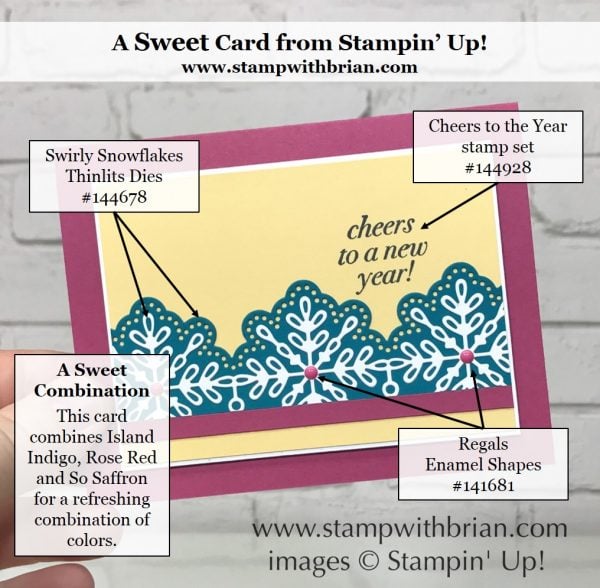 Cheers to the Year, Swirly Snowflakes Thinlits Dies, Stampin' Up!, Brian King, CTS249