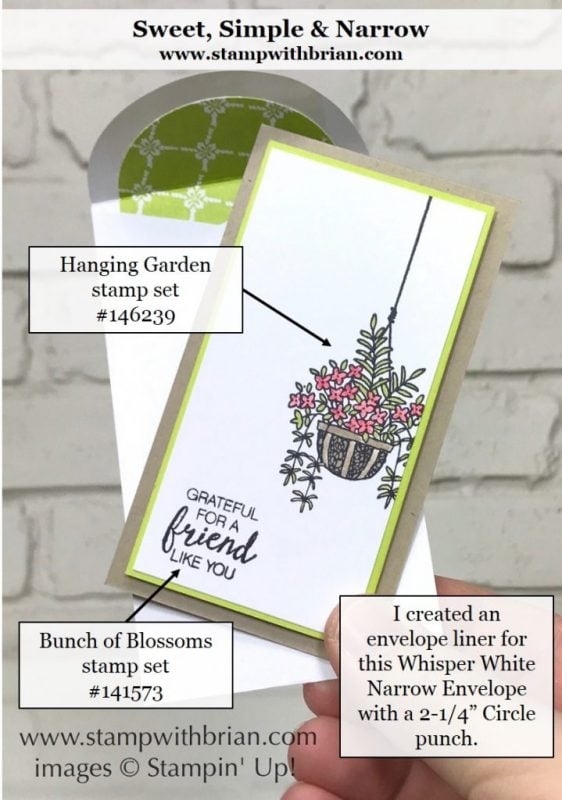 Hanging Garden, Bunch of Blossoms, Stampin' Up!, Brian King, GDP117 Hanging Garden, Bunch of Blossoms, Stampin' Up!, Brian King, GDP117