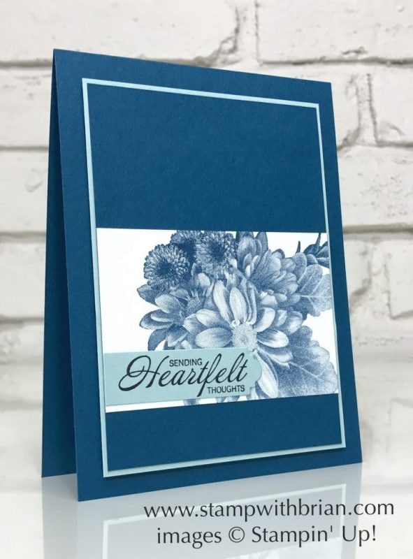 Heartfelt Blooms, Stampin' Up!, Brian King, sympathy card