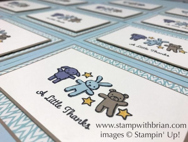 Moon Baby, One Big Meaning, Stampin' Up!, Brian King, baby card