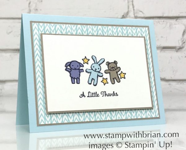 Moon Baby, One Big Meaning, Stampin' Up!, Brian King, baby card