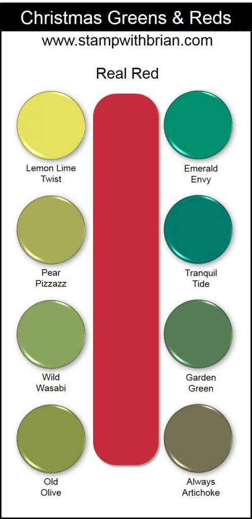 Christmas Color Combinations, Real Red, Stampin' Up!, Brian King Christmas Color Combinations, Real Red, Stampin' Up!, Brian King