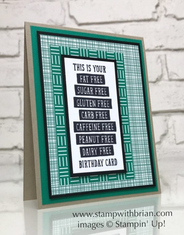 Birthday Wit, Stampin' Up!, Brian King, birthday card Birthday Wit, Stampin' Up!, Brian King, birthday card
