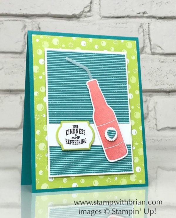 Bubble Over Bundle, Stampin' Up!, Brian King, thank you card