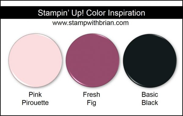 Stampin' Up! Color Inspiration: Pink Pirouette, Fresh Fig, Basic Black