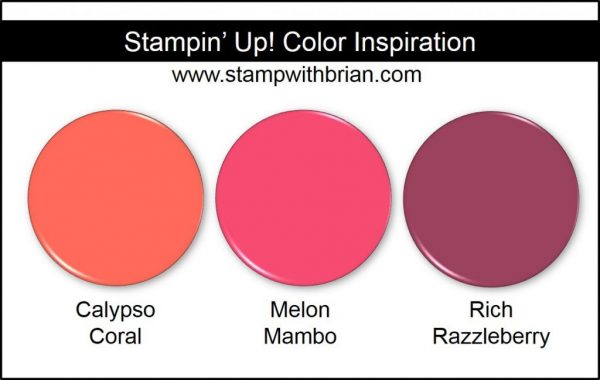 Stampin' Up! Color Inspiration: Calypso Coral, Melon Mambo, Rich Razzleberry