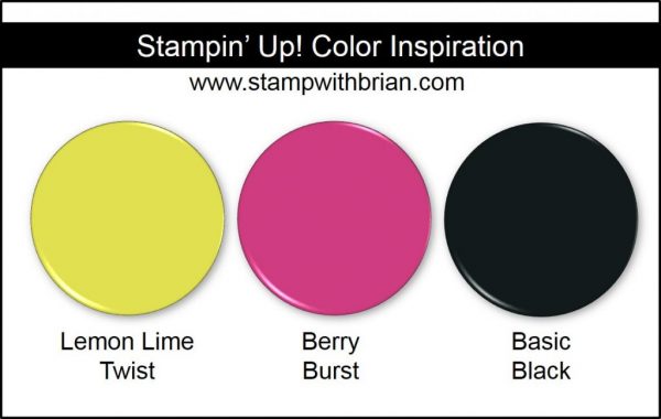 Stampin' Up! Color Inspiration: Lemon Lime Twist, Berry Burst, Basic Black Stampin' Up! Color Inspiration: Lemon Lime Twist, Berry Burst, Basic Black