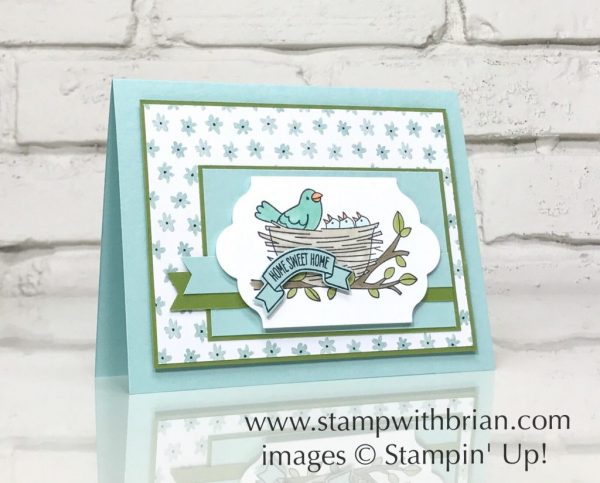 Flying By, Sweet Home, Stampin' Up!, Brian King, new baby card, new home card