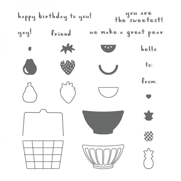 Fruit Basket, Stampin' Up!145833 Fruit Basket, Stampin' Up!145833